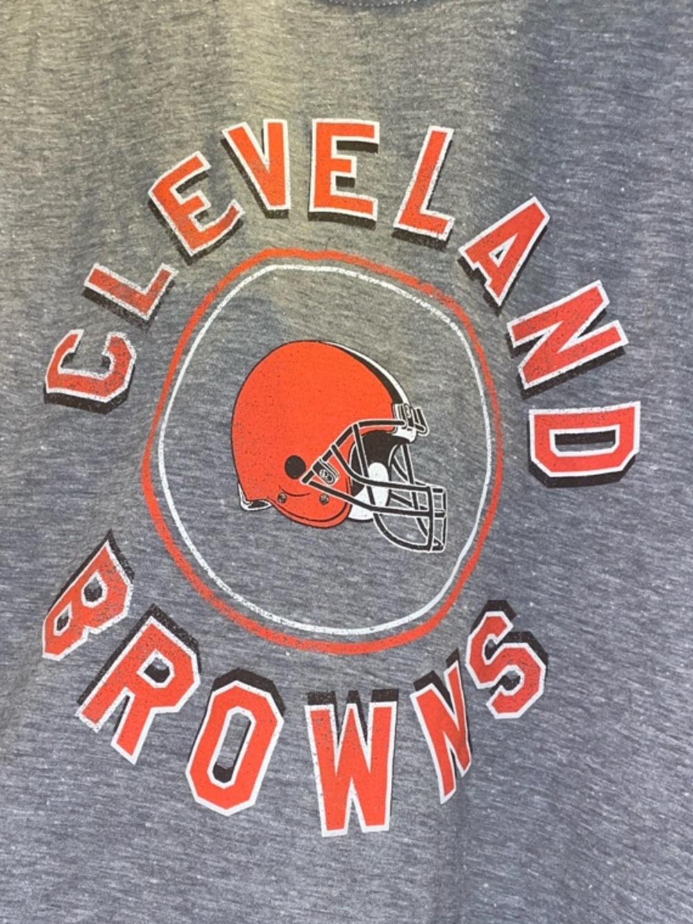 '47 Cleveland Browns Gray & Orange Graphic Tee